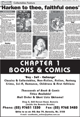 Chapter 1 Books & Comics
