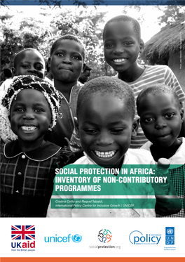 Non-Contributory Social Protection Programmes in Africa