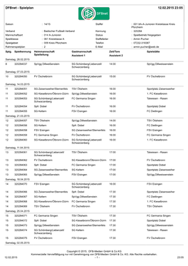 Dfbnet - Spielplan 12.02.2015 23:05