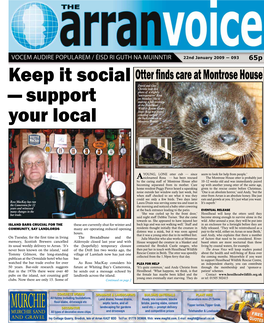 Keep It Social — Support Your Local Continued from Front Page