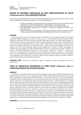 Theobroma Cacao L.) EN LA AMAZONÍA PERUANA