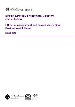 Marine Strategy Framework Directive Consultation