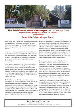 The Saint Francis Xavier's Messenger