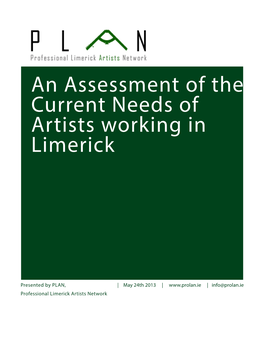 An Assessment of the Current Needs of Artists Working in Limerick