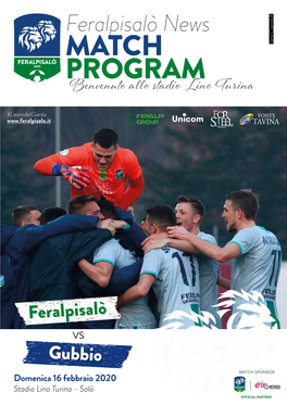 Match Program 19/20 - 11 Modena 37 25 10 7 8 28 23 Rivista Della Feralpisalò S.R.L