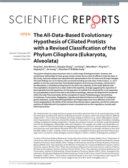 The All-Data-Based Evolutionary Hypothesis Of