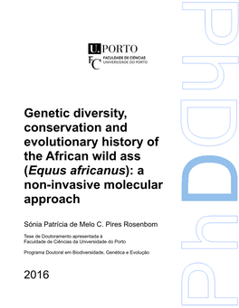 Genetic Diversity, Conservation and Evolutionary History of the African Wild Ass