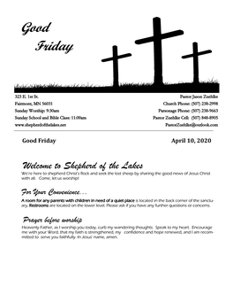 Good Friday April 10, 2020