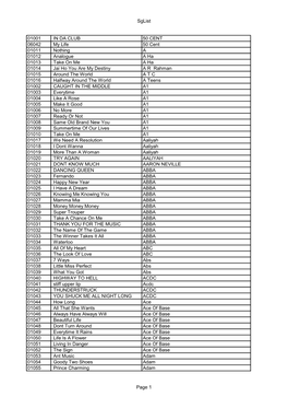 Sglist 01001 in DA CLUB 50 CENT 06042 My Life 50 Cent 01011