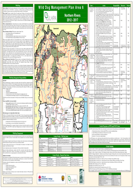 Wild Dog Management Plan Area 6