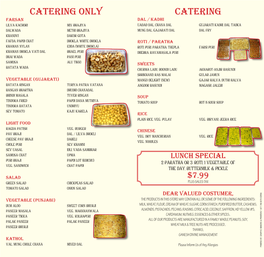 Catering Menu