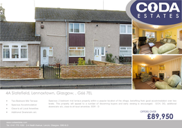 £89,950 Tel: 0141 775 1050 2-4 Heath Avenue, Lenzie, Glasgow, G66 4LG