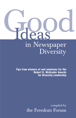 Good Ideas in Newspaper Diversity