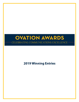 About the Ovation Awards Award of Merit Award Of