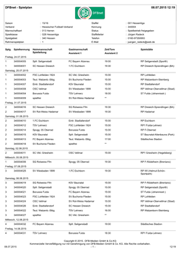 Spielplan 08.07.2015 12:19