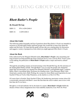 Rhett Butler's People