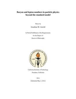 Baryon and Lepton Numbers in Particle Physics Beyond the Standard Model