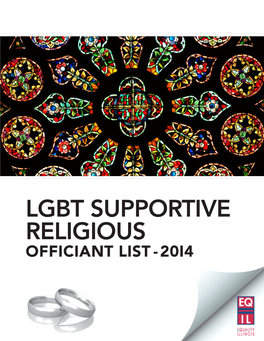 LGBT Supportive Religious Marriage Officiants