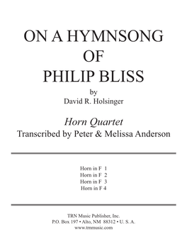P. Bliss Horns 1-21-09