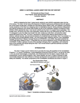 Ares V: a National Launch Asset for the 21St Century