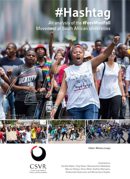 Hashtag: an Analysis of the #Feesmustfall Movement at South African Universities