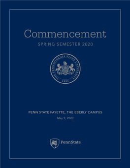 Penn State Commencement, Spring Semester 2020, Penn State Fayette