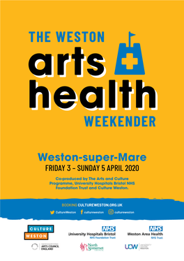 Weston-Super-Mare FRIDAY 3 – SUNDAY 5 APRIL 2020