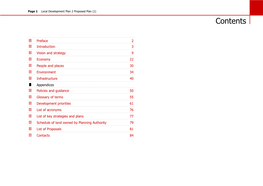 Local Development Plan 2 Proposed Plan (1) Contents