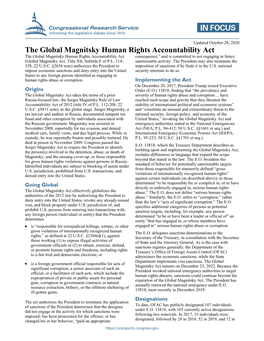 The Global Magnitsky Human Rights Accountability