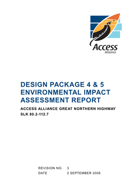 Access Alliance Great Northern Highway SLK 80.20 to 112.70