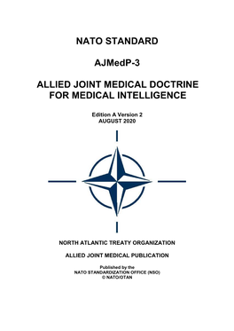 Allied Joint Medical Doctrine for Medical Intelligence