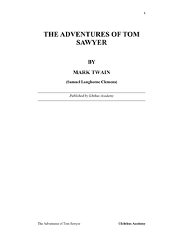 The Adventures of Tom Sawyer