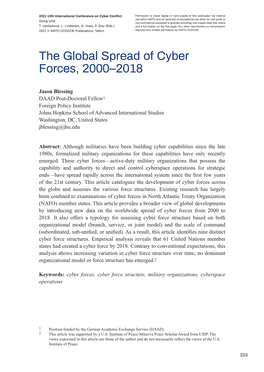 The Global Spread of Cyber Forces, 2000–2018