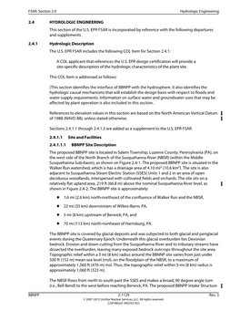 (FSAR), Section 2.4 Hydrologic Engineering, Revision 46, Pennsylvania Power and Light (PPL), Figure 2.4-6, June 1993