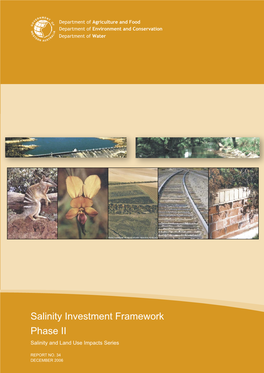 Salinity Investment Framework Phase II Salinity and Land Use Impacts Series