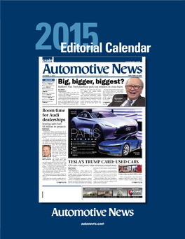 Editorial Calendar