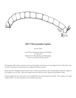 2017 Chironomidae Update