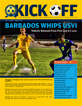 BARBADOS WHIPS USVI Tridents Rebound from First Leg 0-1 Loss