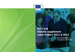 ECTS and Diploma Supplement Label Holders 2011 & 2012