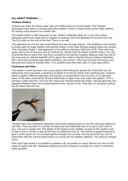 ALL ABOUT TENKARA.Pdf