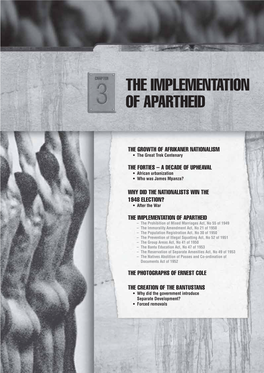 The Implementation of Apartheid