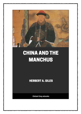 China and the Manchus.Pdf