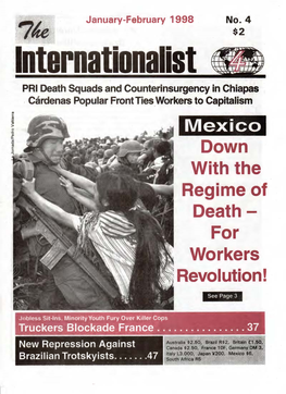 Internationalist PRI Death Squads and Counterinsurgency in Chiapas