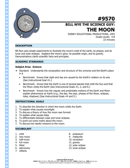 9570 Bill Nye the Science Guy: the Moon