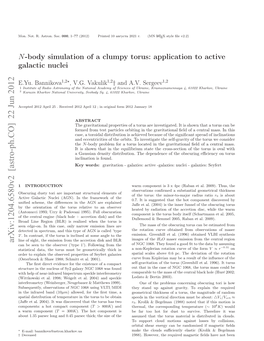 N-Body Simulation of a Clumpy Torus: Application to Active Galactic Nuclei