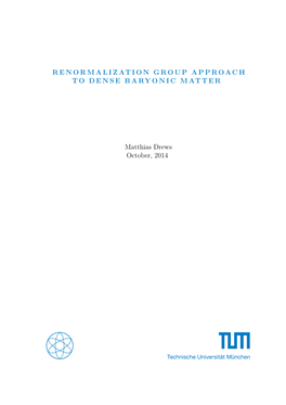 Renormalization Group Approach to Dense Baryonic Matter