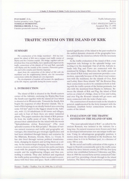 Traffic System on the Island of Krk