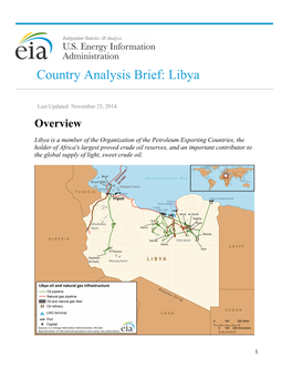 Country Analysis Brief: Libya