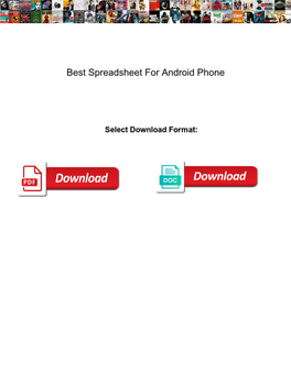 Best Spreadsheet for Android Phone