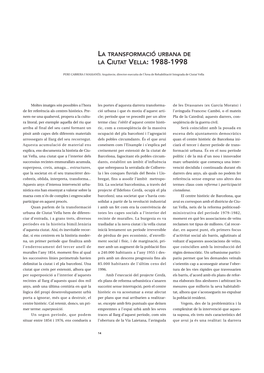 La Ciutat Vella: 1988-1998 ´